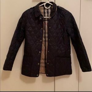 Girls Burberry Quilt Jacket